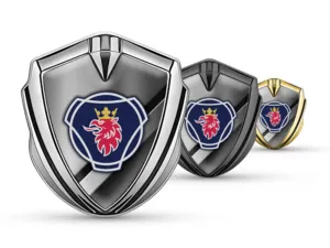 Scania Metal Emblema Insignia Afinado A La Moda Luminoso